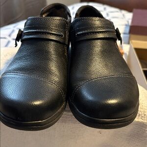 Clark’s women Black Leather Shoes